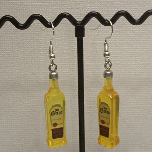 Tequila Earrings, Alcohol Earring, Liquor Earring, Jose Cuervo earring, Gift Ide - Picture 4 of 4
